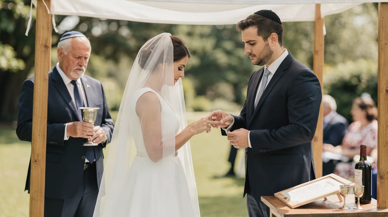 Jewish wedding ceremony