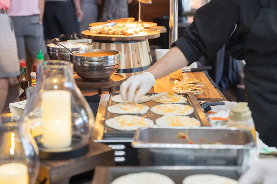 corporate lunch station