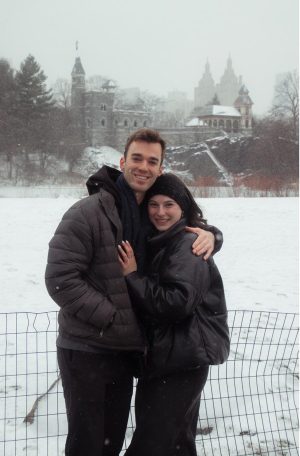 Emily and Jack in the snow