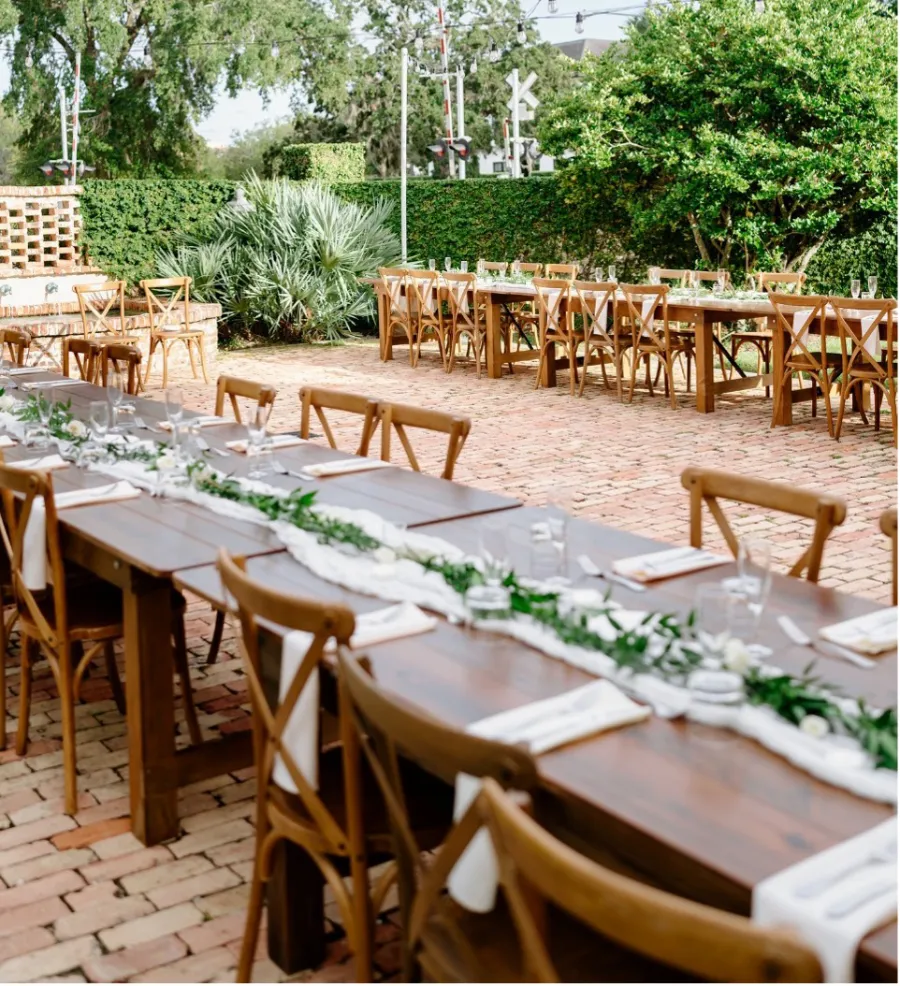 outdoor reception area in Orlando Florida